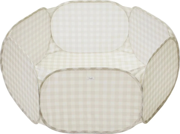 3 Sprouts recycled gingham dry ball pit beige