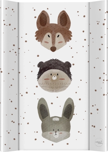 Ceba Baby mähkimisalus jäiga plaadiga 50 × 70 cm basic cute animals