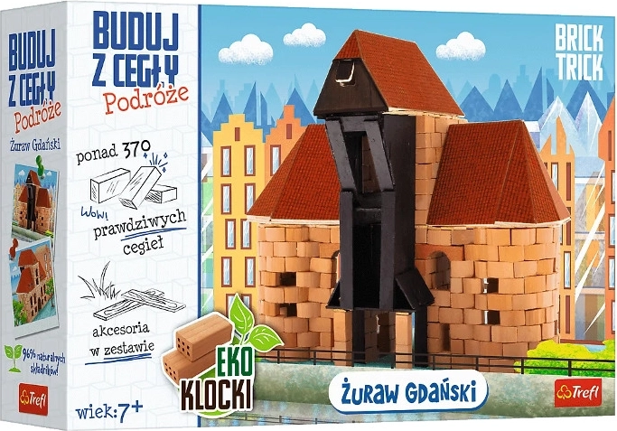 Brick Trick Journeys: Żuraw in Gdańsk – mini model made of real bricks
