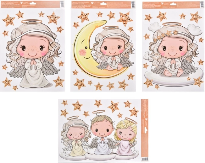 Decorative Window Film Angel on a Cloud 30 × 42 cm