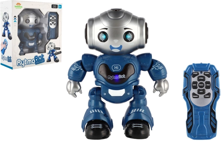 Infrapunase juhtimisega robot RytmoBot valguse ja heliga 20 cm