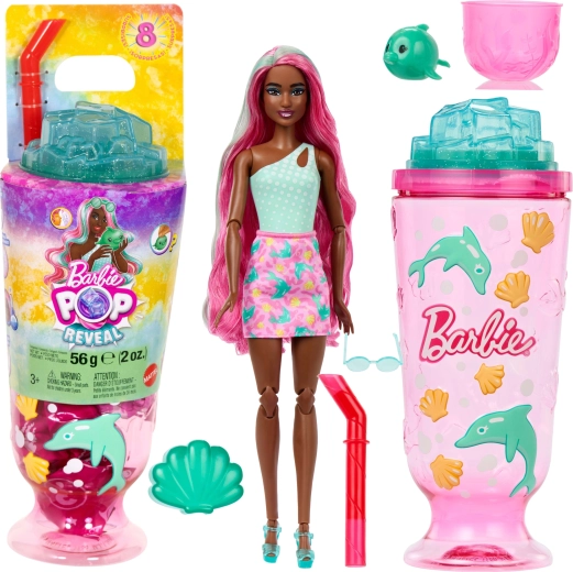 Barbie Pop Reveal veealune maailm – nukk 8 üllatusega