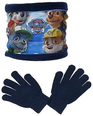 Paw Patrol neck warmer and gloves - 1 piece