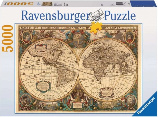 Ravensburgeri pusle vana maailmakaart 5000 tükki