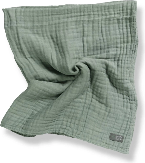 Vinter & Bloom orgaaniline musliintekk layered jade green - 1 tk