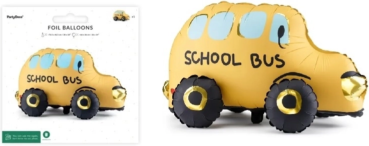 Seisev fooliumõhupall Buss 66 × 36 cm (mix)
