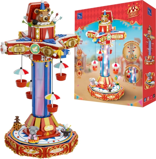 Pantasy Circus Paradrop Carousel – 1680-piece building set with LED