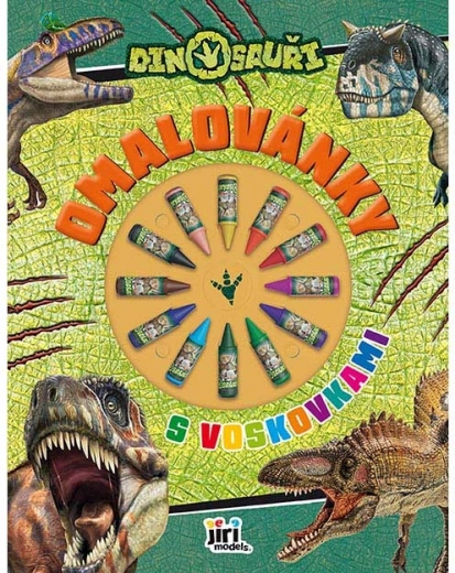 Värviraamat vahakriitidega: dinosaurused