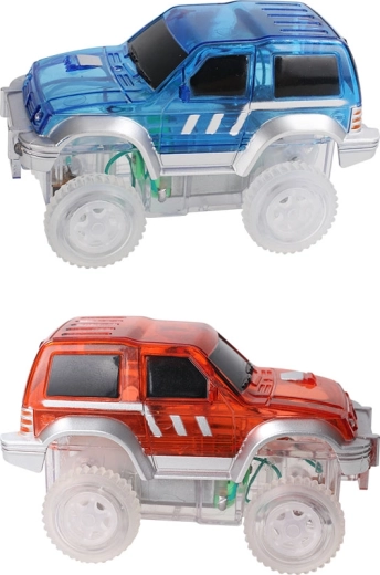 Cleverclixx magnetic race track – red car (1 pc)