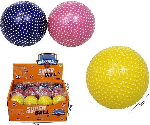 Kõva täpiline pall 6 cm