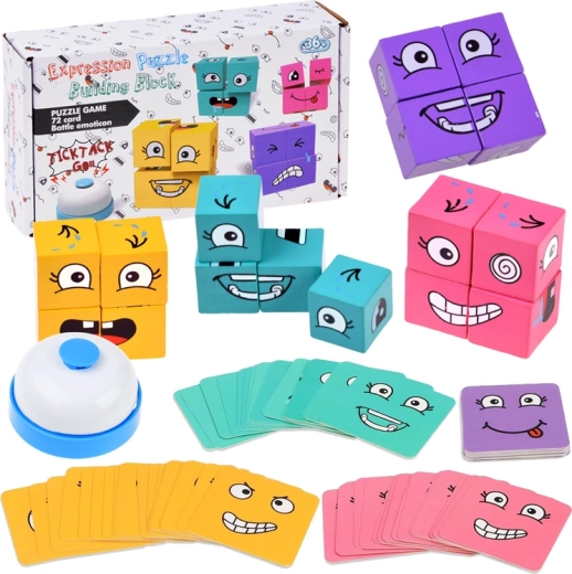 Expression Puzzle – a timed observation game of assembling faces and emotions
