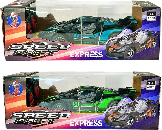 Battery-powered remote-controlled racing car