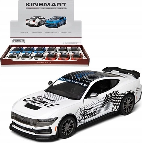 Ford Mustang Dark Horse 2024 die-cast model 1:38 with pull-back