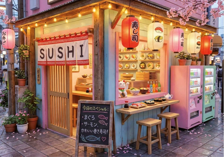 Puzzle EDUCA Sushi Kawaii 1000 pieces