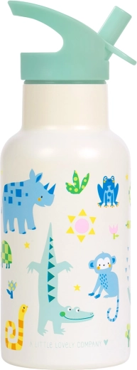 A Little Lovely Company stainless steel jungle drinking bottle 350 ml