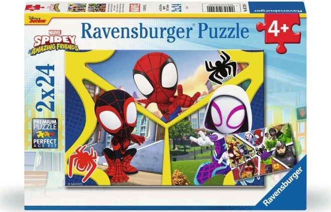 Ravensburgeri pusle Spidey 2x24 tükki