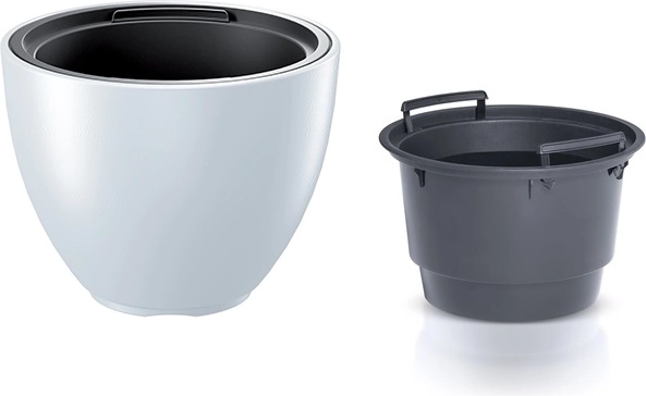HEOS lillepott sisuga 39,5 cm – valge matt