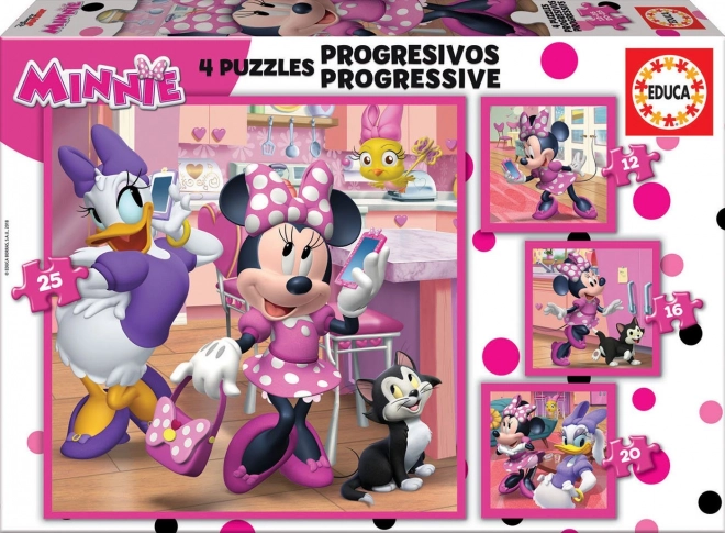 Educa 4in1 Minnie ja Daisy pusle
