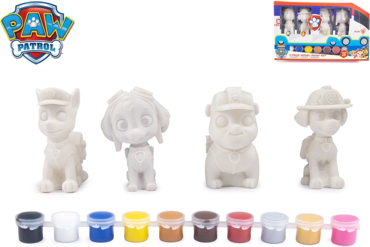 Käpapatrull – figuuride värvimise komplekt 4 tk