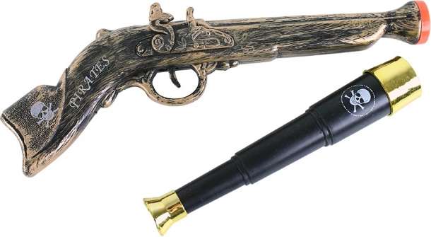 Pirate Set with Gun and Telescope
