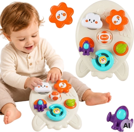 Woopie Baby hariv hariduslik tegevuspaneel rakett 7in1 – 1 tk
