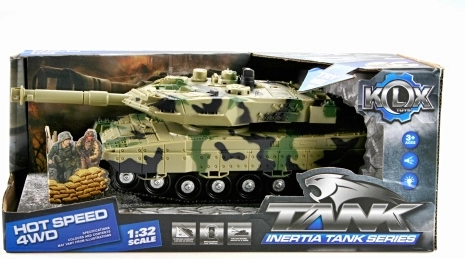 Hõõrdkäiguga tank tulede ja helidega