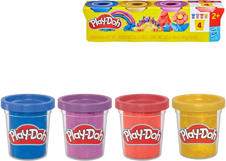 Play-Doh Metallik Kollektsioon: 4 Topsis