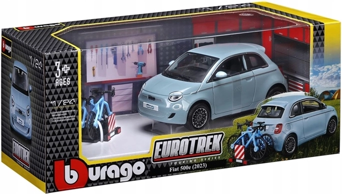 BBU Eurotrek Fiat 500E Touring sinine 1:24