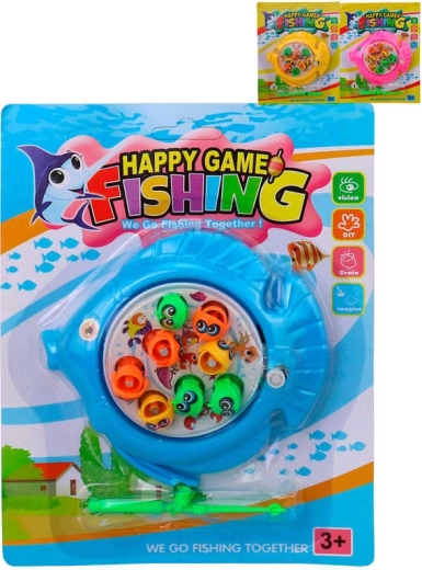 Catching Fish – kids’ wind-up fishing game with a rod