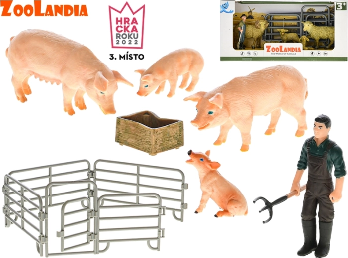 Zoolandia taluloomade figuuride komplekt poegade ja tarvikutega