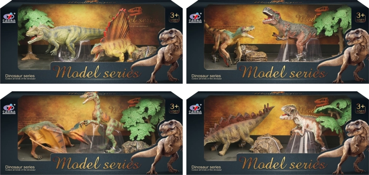 Dinosauruste maailm – dinosaurusefiguuride komplekt, 4 liiki