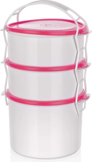 APETIT Food Carrier 2×1 L + 1.5 L, Plastic 3-Piece Set