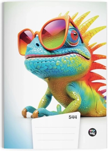 Jooneline A5 vihik, 40 lehte, Chameleon