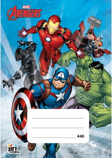 A4 joonelineerimata koolivihik Avengers