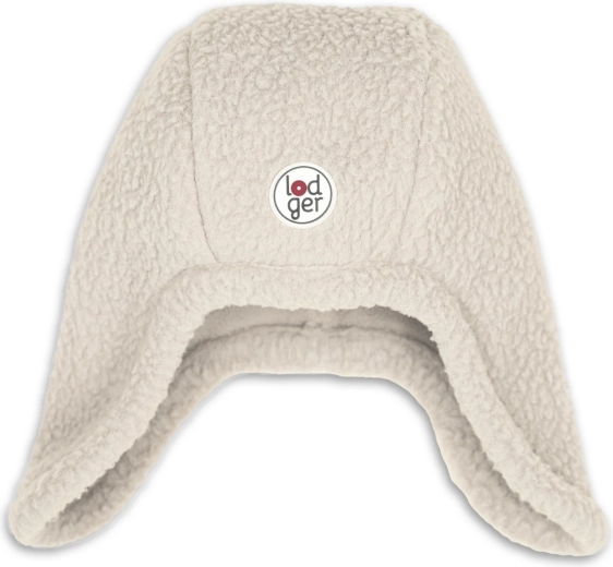 Lodger winter fleece hat Teddy birch 3–6 months