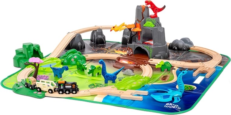 BRIO World dinosauruste deluxe rongikomplekt