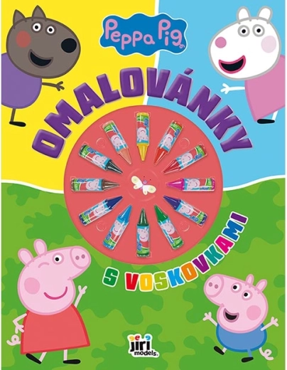 Värvimisraamat vahakriitidega Põrsas Peppa