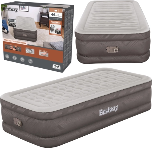 Bestway Fortech single air mattress with built-in electric pump 191 × 97 × 46 cm