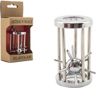 Metallist mõistatus Siil puuris, kroomitud