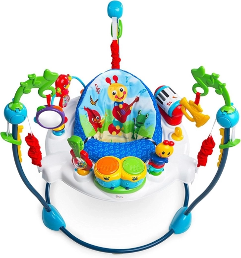 Baby Einstein 2‑ühes hüppetool ja tegevuskeskus Neighborhood Symphony