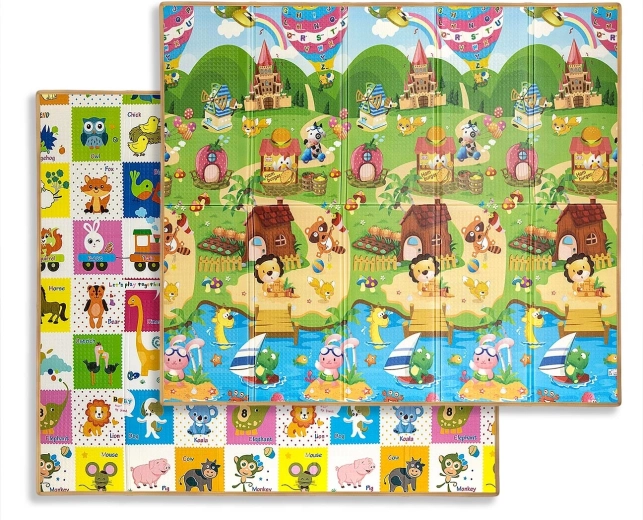 Milly Mally kokkupandav vahtmatt mängimiseks Play colourful animals t1