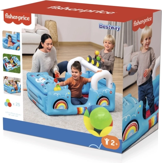 Täispuhutav mänguauto pallidega FISHER-PRICE Safari