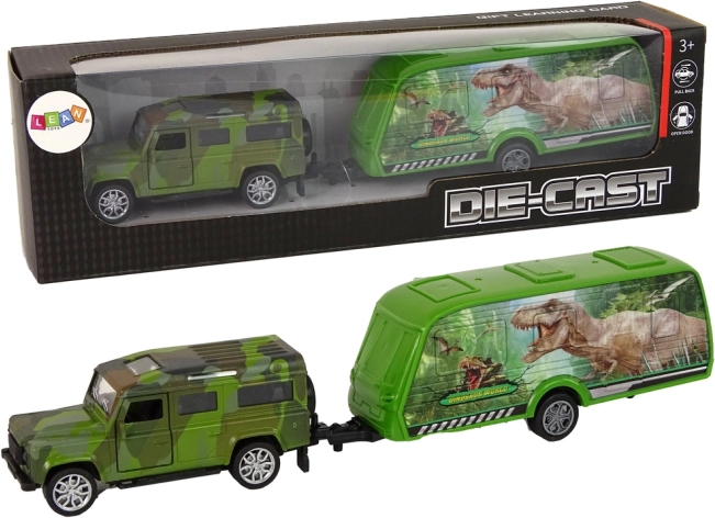 Jeep Toys with Dinosaur Trailer