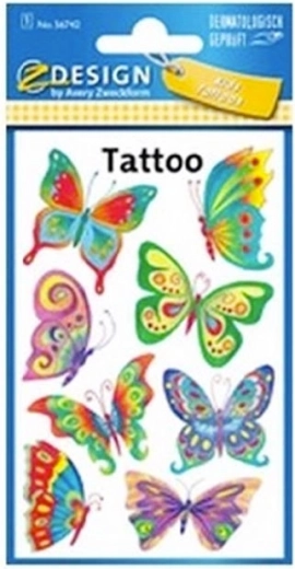 Liblikate tätoveering - 1 tk