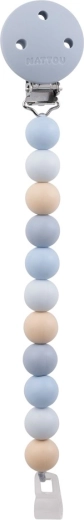 Nattou BPA-vaba silikoonist lutiklipp multicolor blue