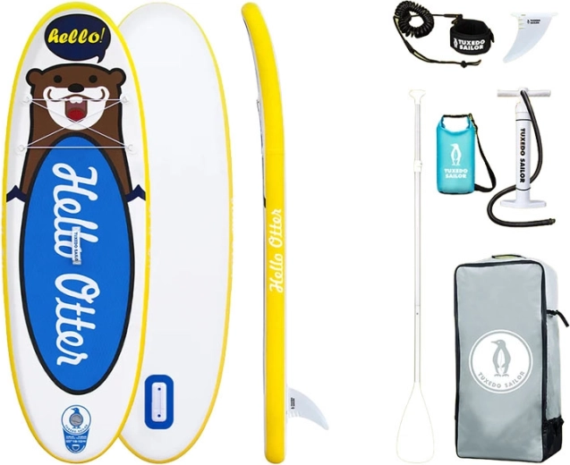 Laste täispuhutav aerusurfilaud FunWater Tuxedo Sailor 240 cm (sinine)