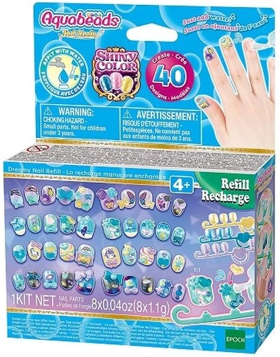 Aquabeads küünekleebised – täiendkomplekt Shiny Color
