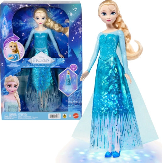 Mattel Disney Frozen laulav nukk Elsa maagiliste tuledega 30 cm
