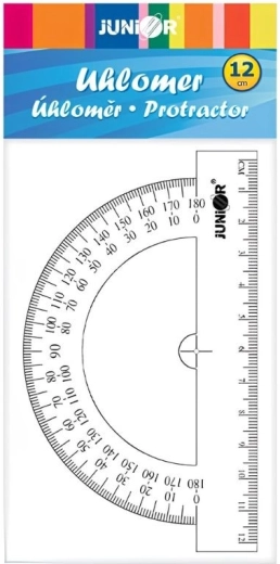 Transparent protractor 12 cm