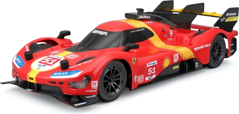 Ferrari 499P Le Mansi meister RC-auto tuledega 1:16